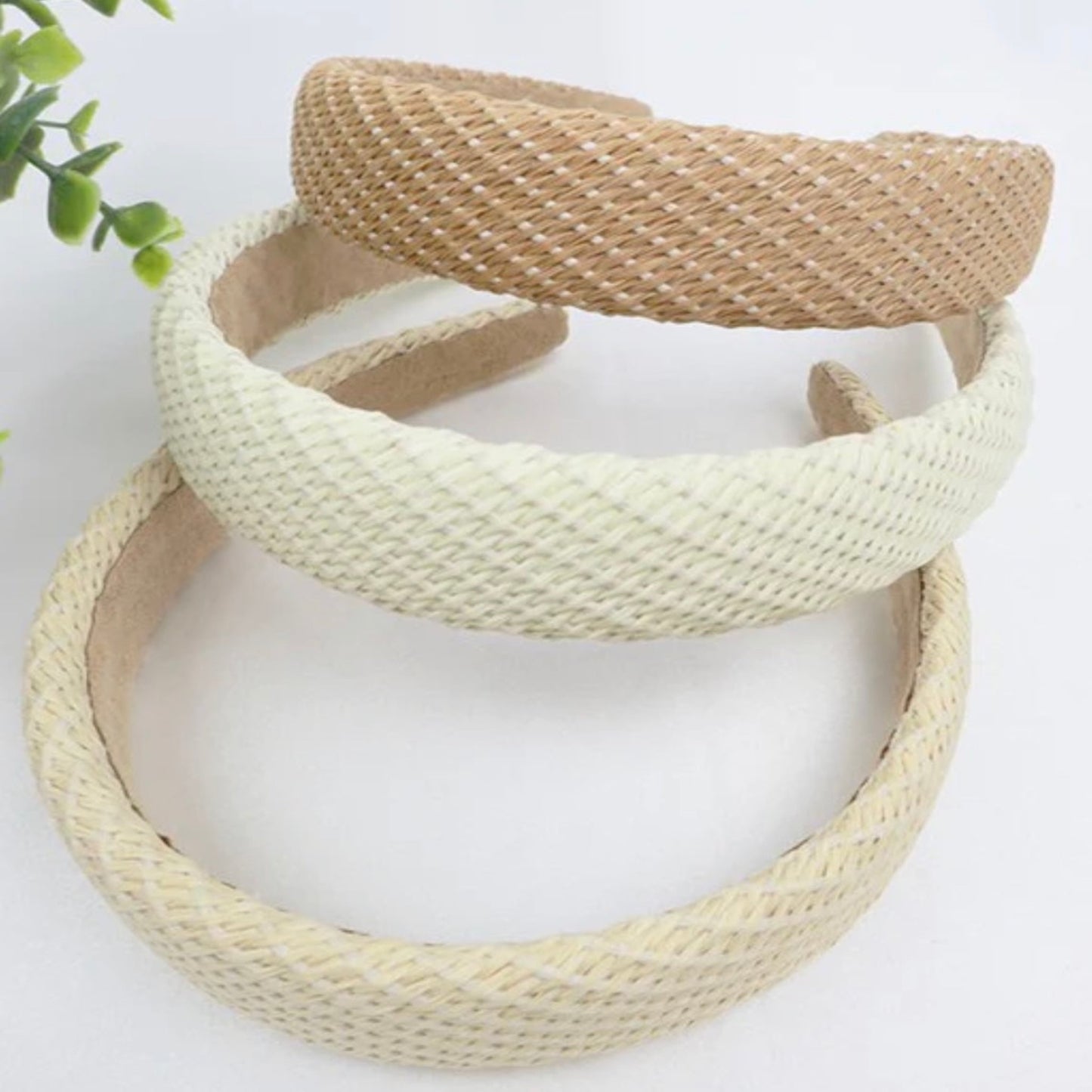 Wide Headband Summer Rattan Headbands