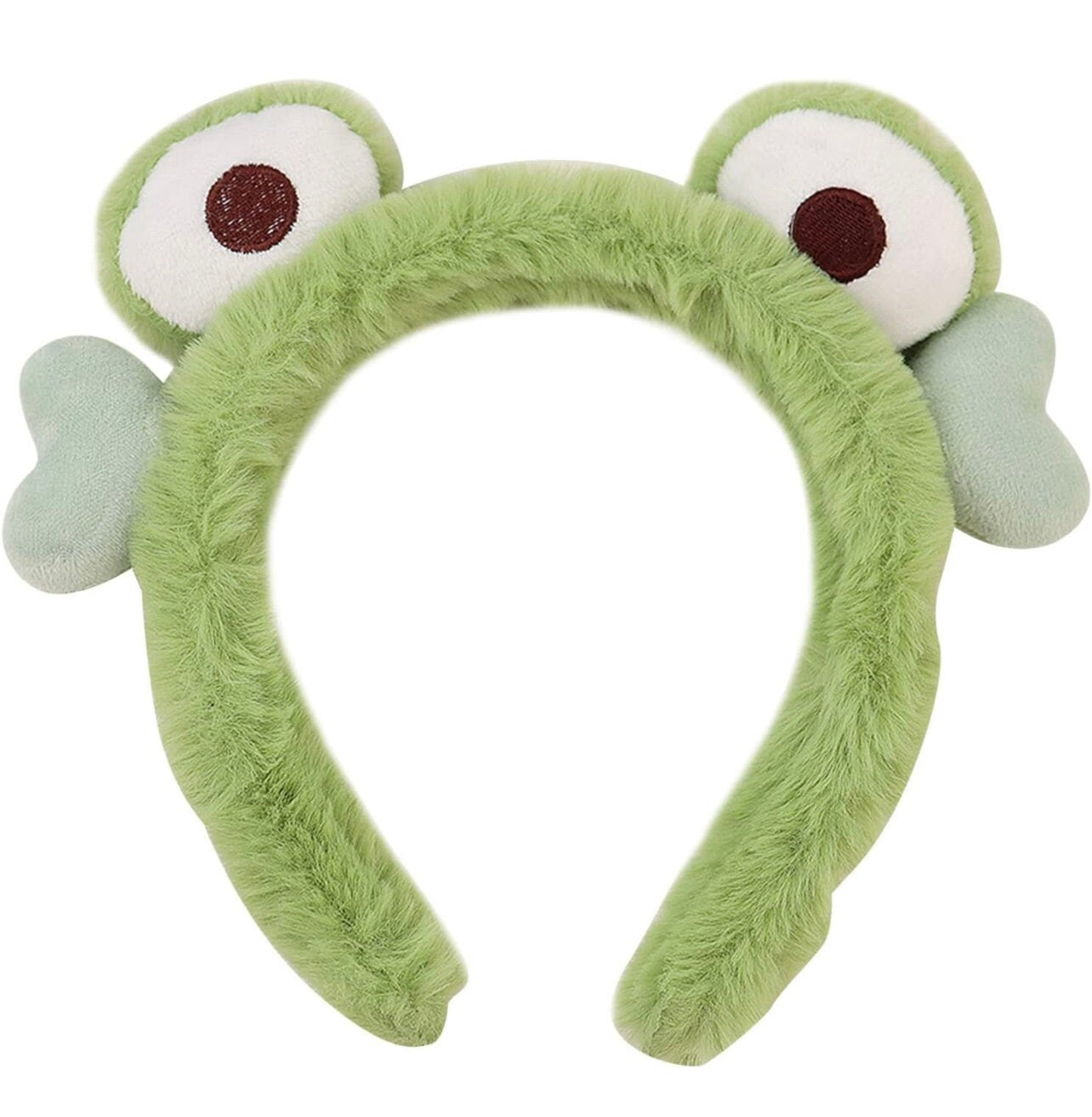 Cute Frog Spa Headband N Headwrap , Cute Creative Frog Eyes Hairband for Makeup Washing Face, Cartoon Animal Frog Headband for Women Girls