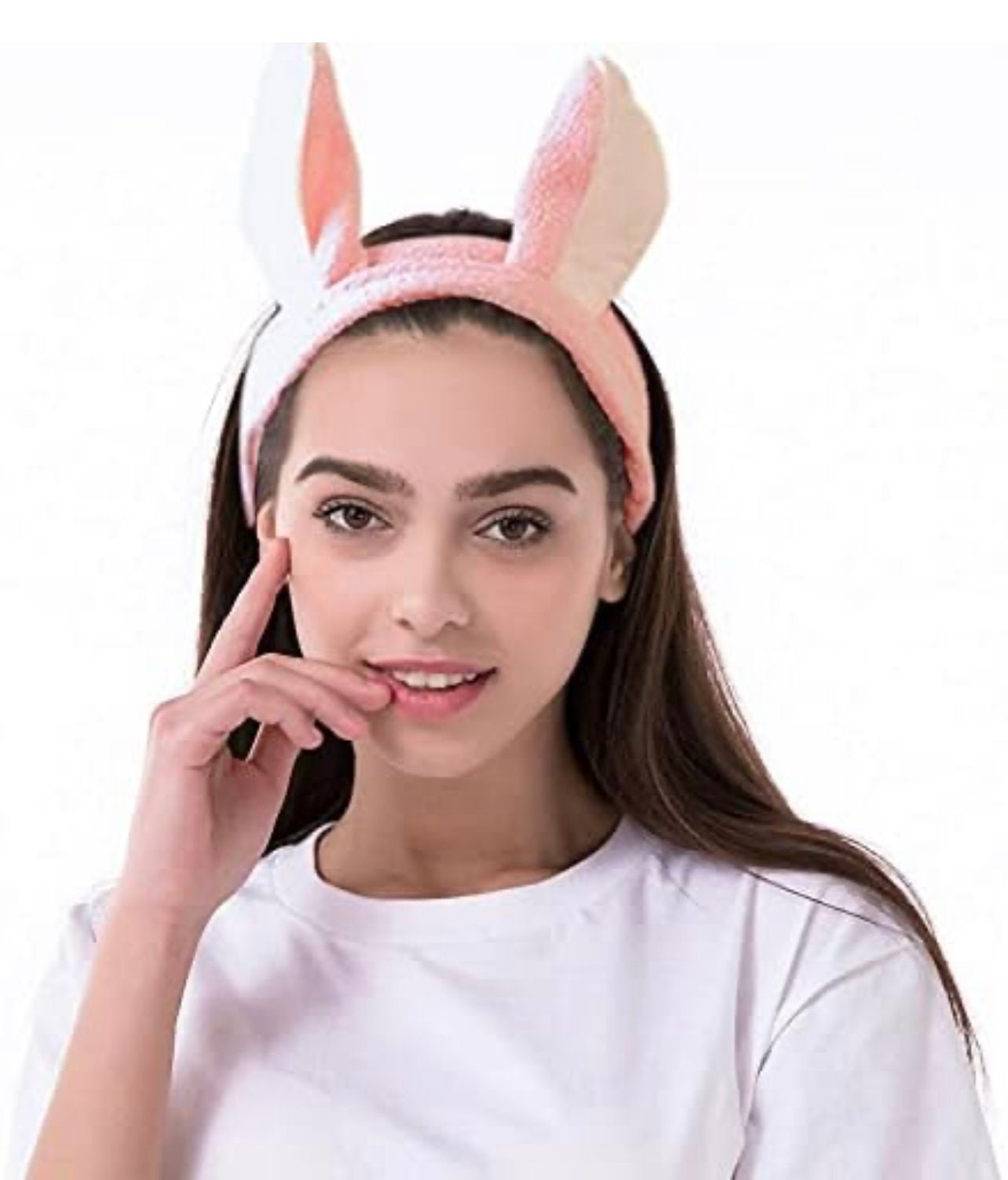 Cute Bunny Ears Headband Rabbit Face Wash Headbands Makeup Hair Band Cute Head Band