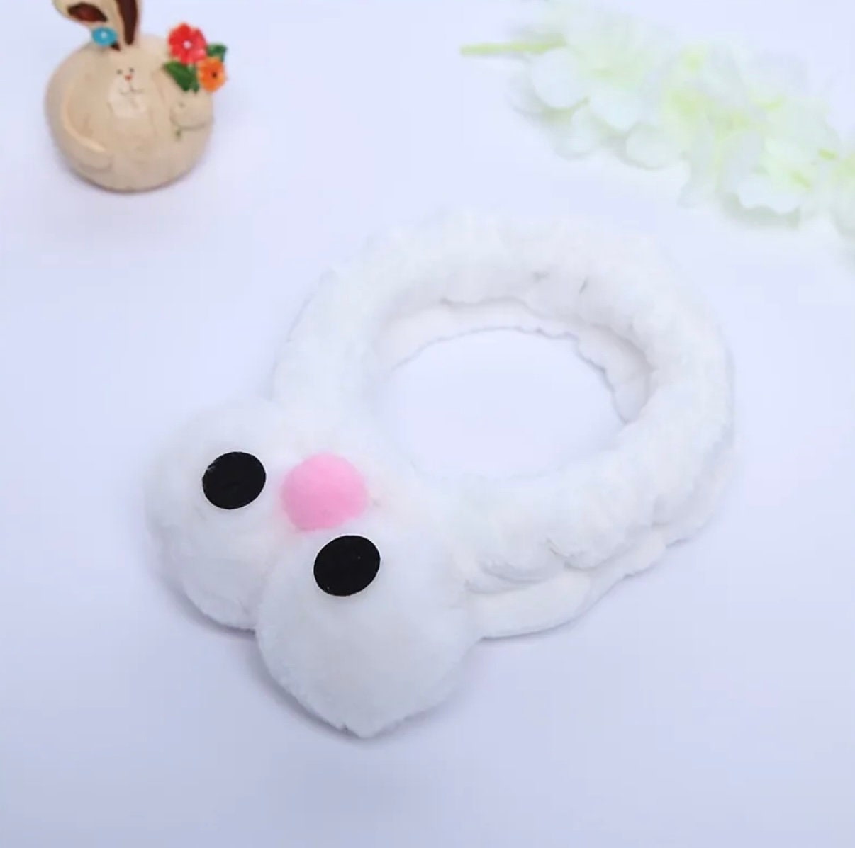 Cute Bird Eye  SPA Headband , Funny Big Eyes Hair Band for Washing Face Elastic Shower Face Washing Hairband