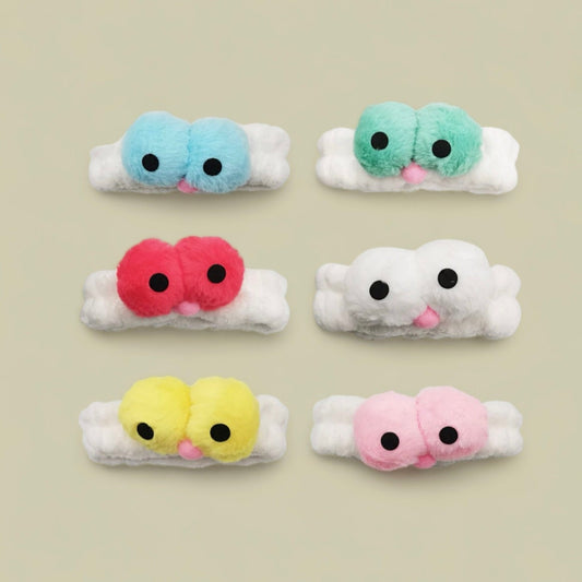 Cute Bird Eye  SPA Headband , Funny Big Eyes Hair Band for Washing Face Elastic Shower Face Washing Hairband