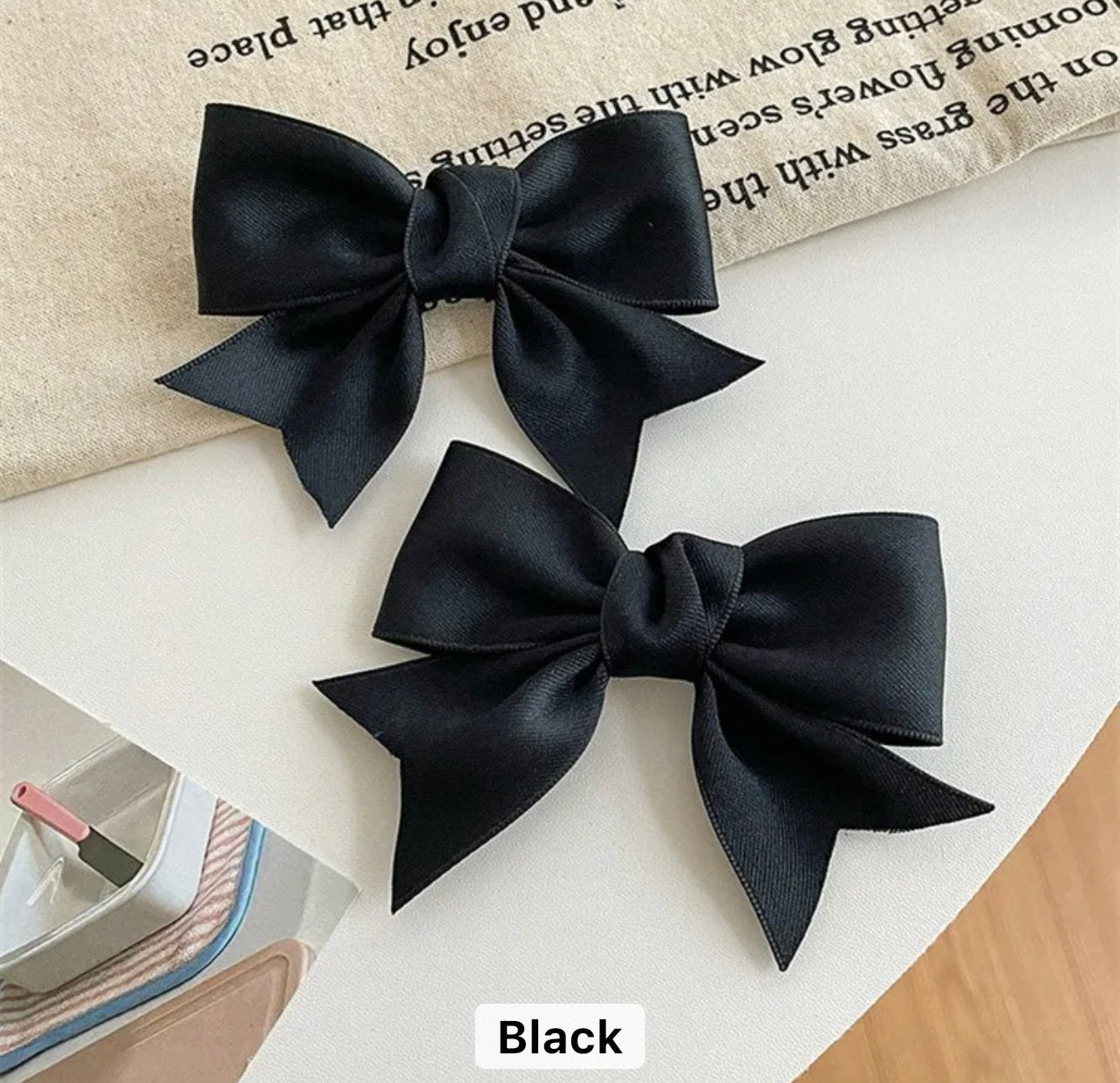 Hair Bow Clips Satin Cute Hair Ribbons Girls Ribbon Bows for Hair BowKnot Barrettes Hair Accessories