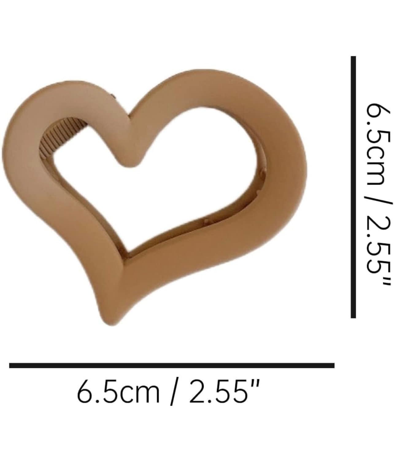 Heart Hair Claw Clips For Women Cute Medium Matte Hair Jaw ClipsMatte Hair Clamp Valentine's Day Party Medium Thick Hair